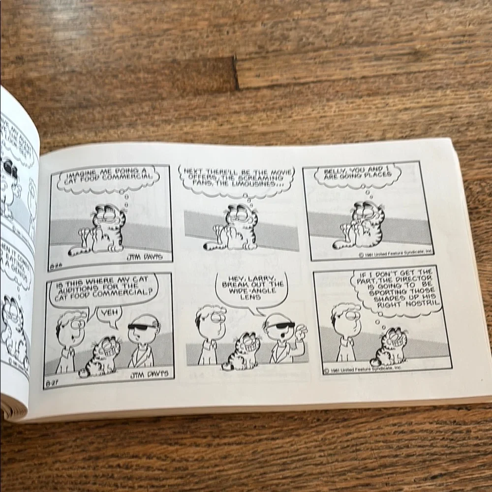 Vintage Set of 3 Garfield the Cat Comic Strip Funny Book Collection by Jim Davis